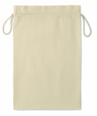 Logotrade promotional giveaway picture of: Large Cotton draw cord bag 30 x 47 cm