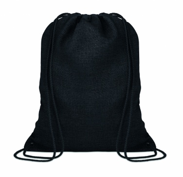 Logo trade advertising products image of: 1200D heathered drawstring bag