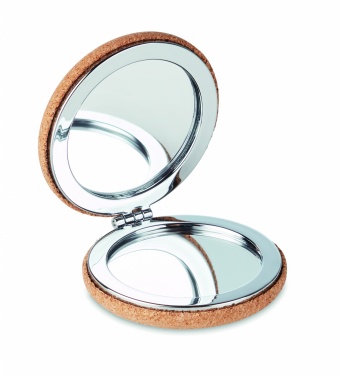 Logo trade promotional giveaways picture of: Pocket mirror with cork cover