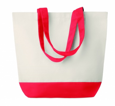 Logo trade promotional items image of: Canvas beach bag 280gr/m2