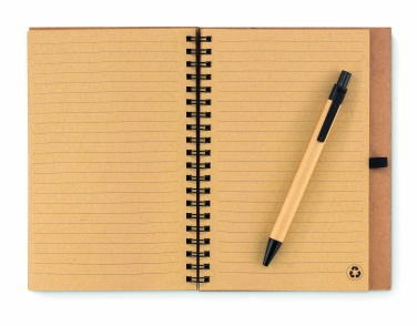 Logotrade promotional merchandise picture of: Cork notebook with pen