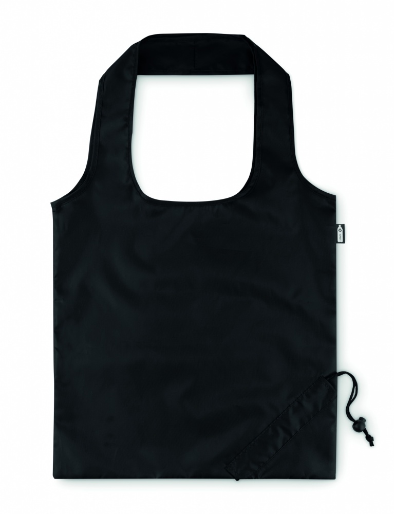 Logo trade advertising products image of: Foldable RPET shopping bag