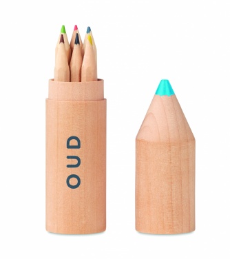 Logotrade promotional product image of: 6 pencils in wooden box