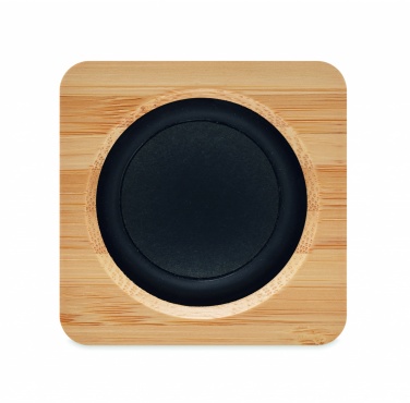 Logo trade promotional giveaways image of: Bamboo wireless speaker