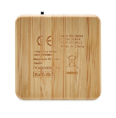 Logotrade business gifts photo of: Bamboo wireless speaker