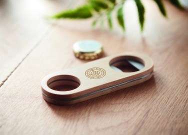 Logotrade promotional merchandise image of: Oval Bamboo bottle opener VALBAMPER