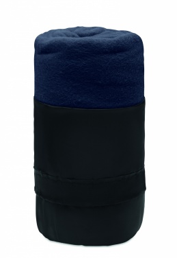 Logo trade promotional gift photo of: RPET fleece travel blanket