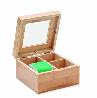 Logo trade promotional items picture of: Bamboo tea box