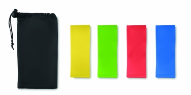 Logo trade promotional giveaways picture of: Set of 4 TPE fitness bands