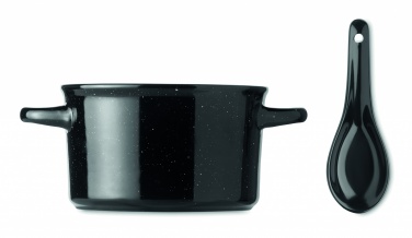 Logo trade promotional item photo of: Ceramic vintage bowl 550 ml