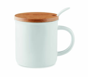 Logotrade corporate gift image of: Porcelain mug with spoon