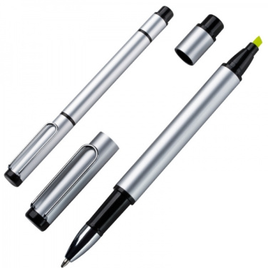 Logo trade promotional gifts image of: Metal duo pen GETAFE