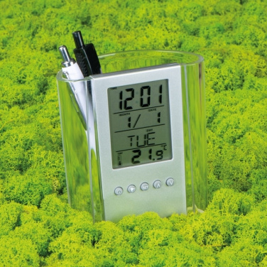 Logo trade promotional gifts image of: Acrylic desk pen holder MADRID