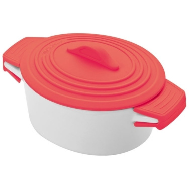 Logotrade promotional gift image of: Porcelain pot with silicone lid DELHI