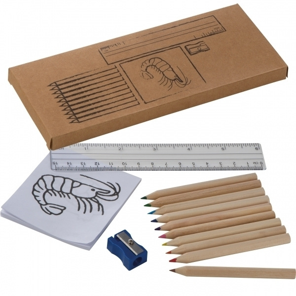 Logo trade promotional giveaways picture of: Drawing set for kids LITTLE PICASSO