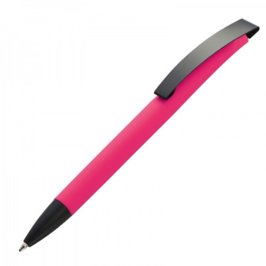 Logotrade corporate gift image of: Metal ballpen soft touch BRESCIA