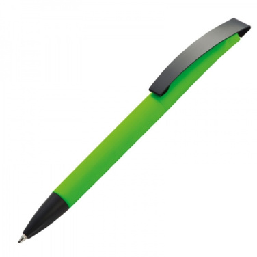 Logotrade promotional products photo of: Metal ballpen soft touch BRESCIA