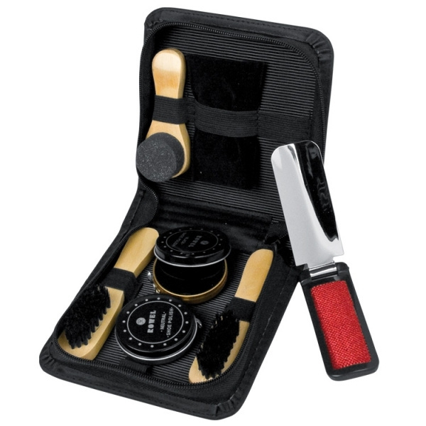 Logo trade promotional items picture of: Shoe polish set CANNES