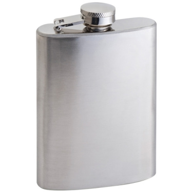 Logo trade promotional merchandise picture of: Stainless steel hip flask FRESNO 104 ml