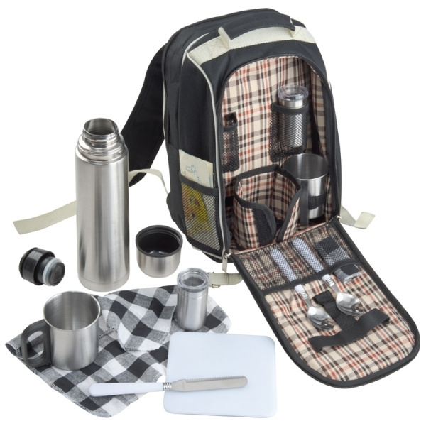 Logo trade promotional products image of: Luxurious picnic backpack with cool bag GEORGIA