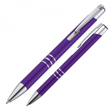 Logotrade promotional giveaway image of: Metal ballpen ASCOT