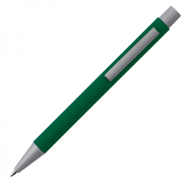Logo trade promotional giveaways picture of: Metal ballpen soft touch ABU DHABI