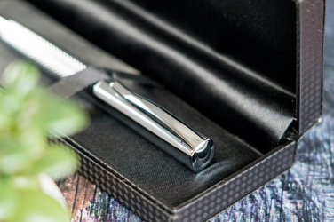 Logo trade business gift photo of: Metal ballpen CHESTER