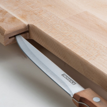 Logo trade promotional giveaways image of: Wooden board with knife LIZZANO