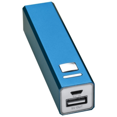 Logotrade promotional gift image of: Metal power bank PORT HOPE 2200mAh