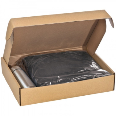 Logo trade promotional items image of: Set fleece blanket and thermal flask LIVERPOOL