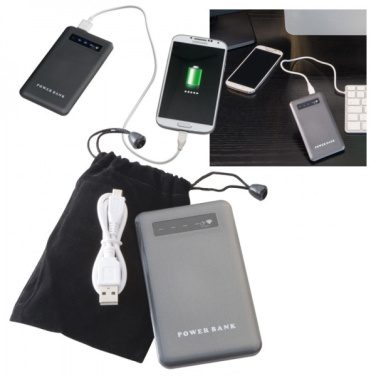 Logo trade promotional gifts image of: Power bank KINGSVILLE