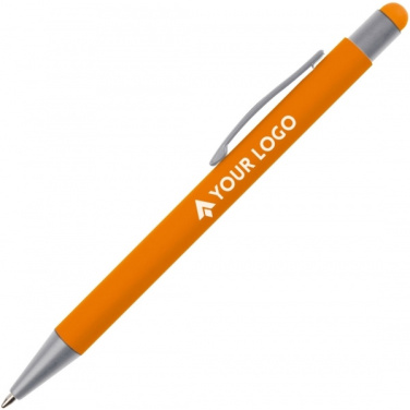 Logotrade advertising product image of: Metal ballpen touch pen soft touch SALT LAKE CITY