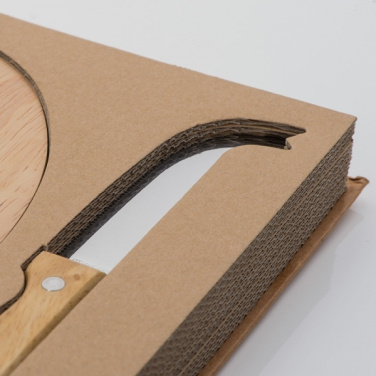 Logotrade promotional items photo of: Cheese chopping board with knife GOUDA