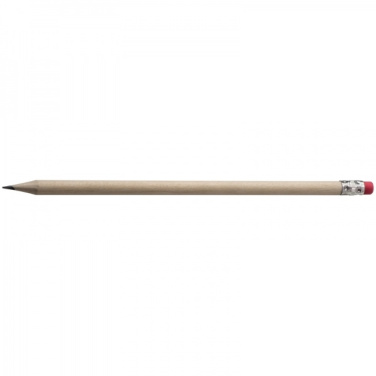 Logotrade promotional giveaway picture of: Pencil with eraser HICKORY