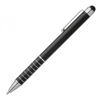 Logo trade promotional gifts image of: Metal ballpen with touch pen LUEBO
