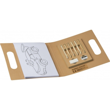 Logotrade promotional giveaways photo of: Kids coloring book with colored pencils FORIO