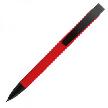 Logo trade promotional product photo of: Metal ballpen soft touch BRESCIA