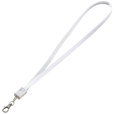 Logotrade advertising products photo of: Lanyard with usb cable LE PORT
