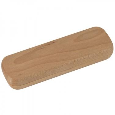 Logo trade promotional gift photo of: Wooden writing set ballpen and roller INDIANAPOLIS