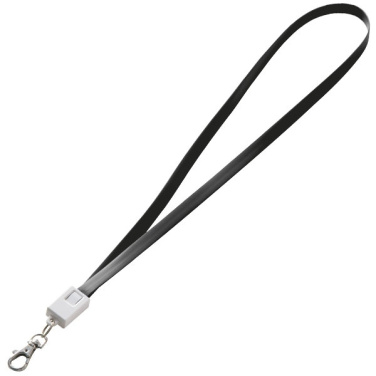 Logotrade promotional giveaway image of: Lanyard with usb cable LE PORT