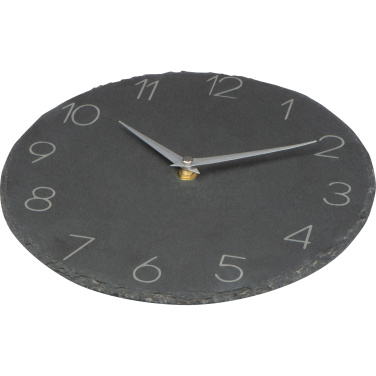 Logo trade promotional gifts image of: Slate wall clock GRAZ