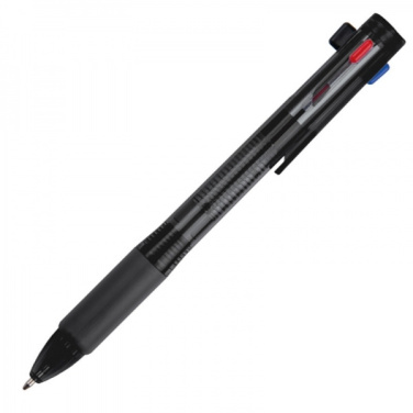 Logo trade promotional products image of: Plastic ballpen 4in1 NEAPEL