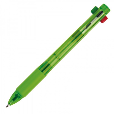 Logotrade promotional item picture of: Plastic ballpen 4in1 NEAPEL