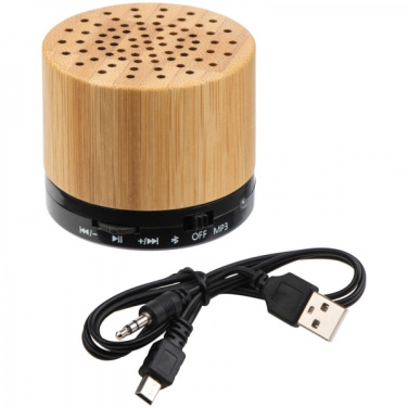 Logotrade promotional product picture of: Bamboo bluetooth speaker FLEEDWOOD