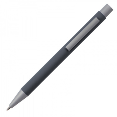 Logo trade business gifts image of: Metal ballpen soft touch ABU DHABI