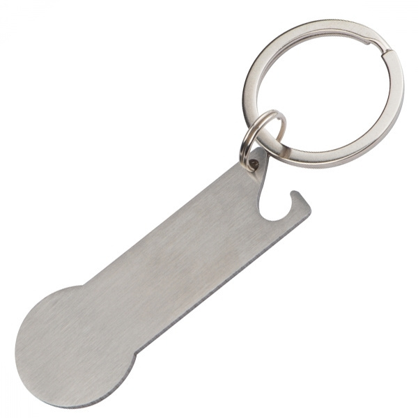Logotrade promotional merchandise picture of: Keyring with shopping cart chip STICKIT