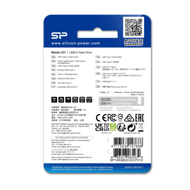 Logo trade advertising products picture of: PENDRIVE SILICON POWER MOBILE - C07 3.2 32GB