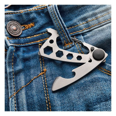 Logo trade promotional products image of: Multifunctional tool BURUNDI Schwarzwolf