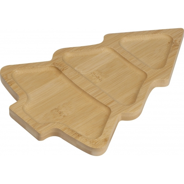 Logo trade promotional products picture of: Bamboo snack tray LOUISVILLE