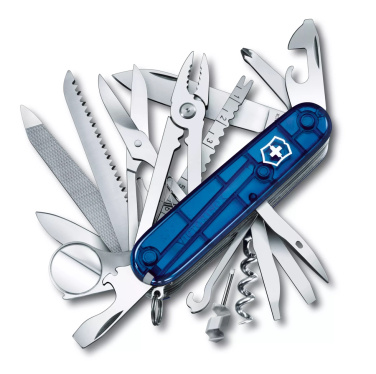 Logotrade promotional giveaway image of: Pocket knife SwissChamptransparent Victorinox